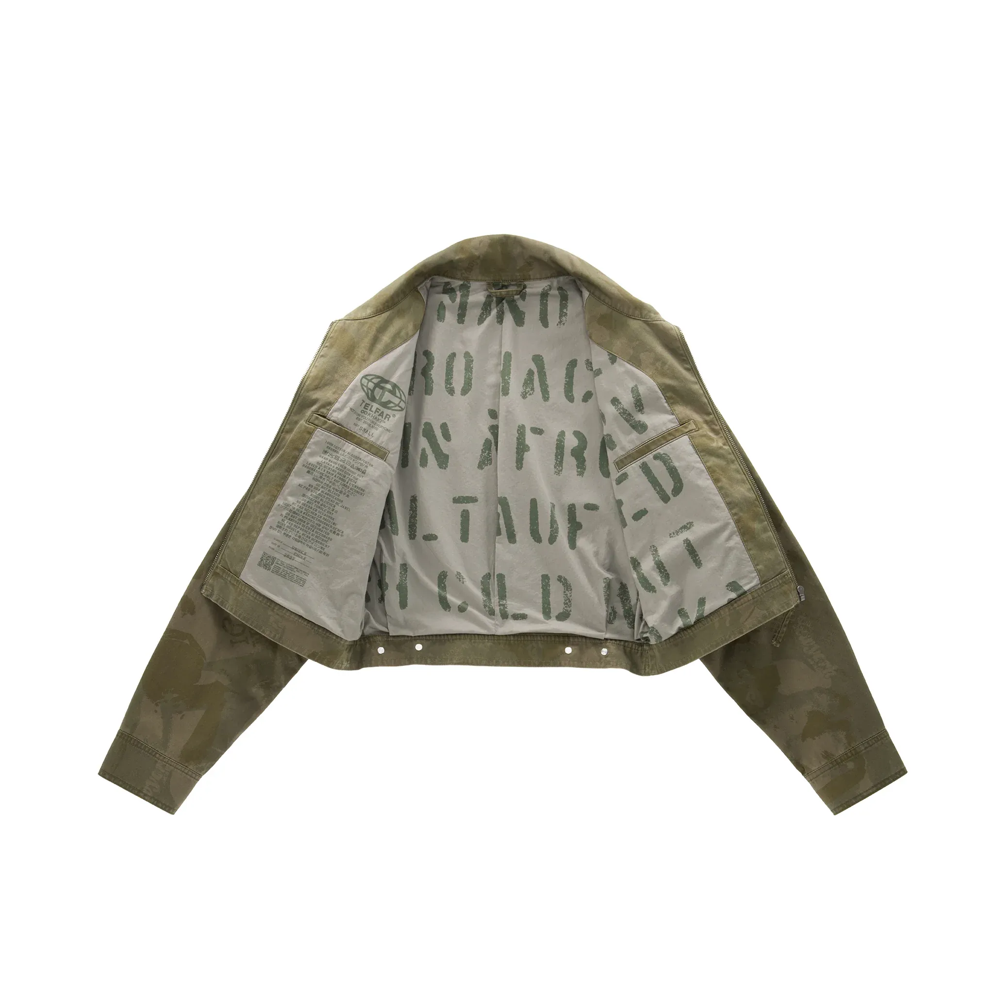 Camo Cropped Work Jacket