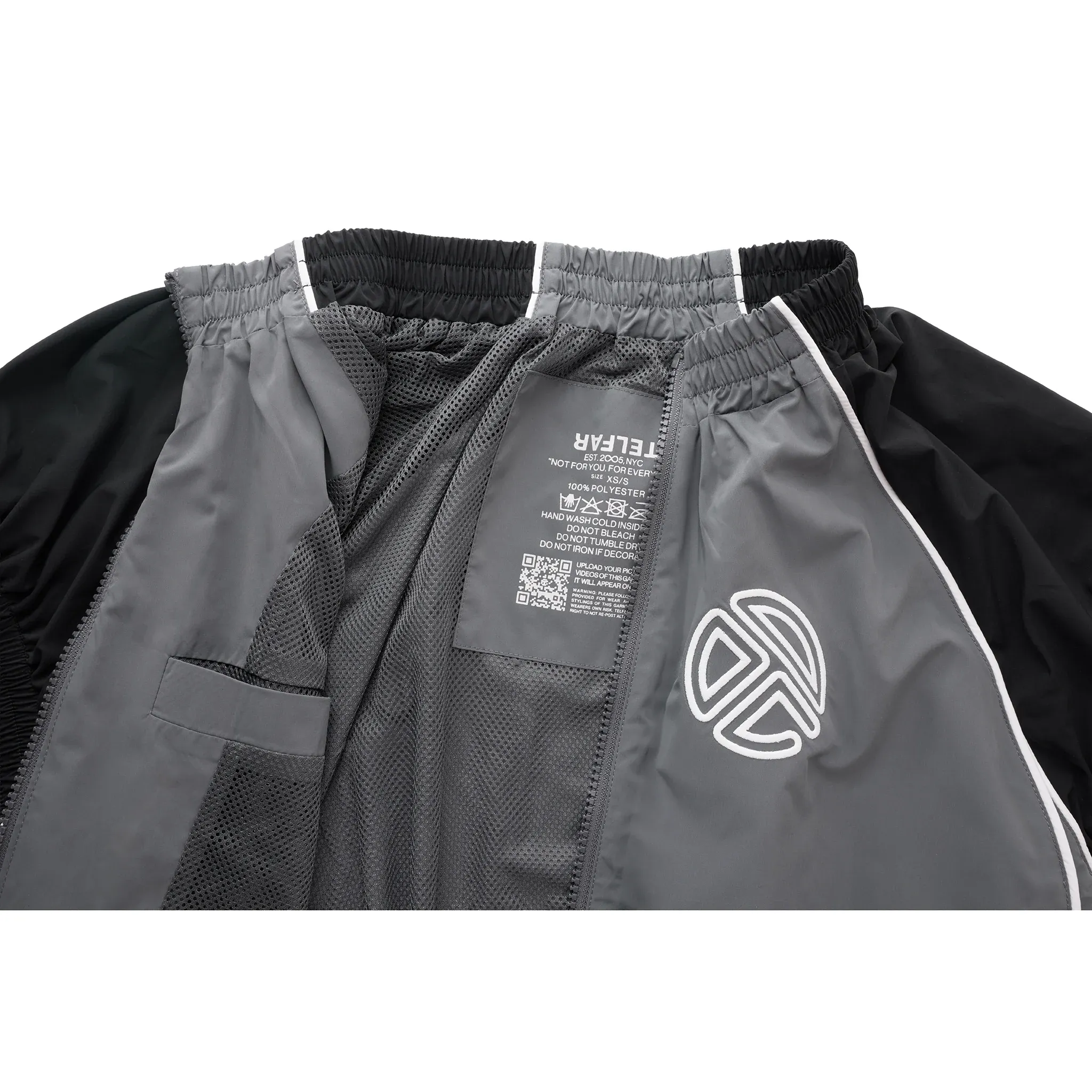 Cropped Upside Down Windbreaker Jacket
