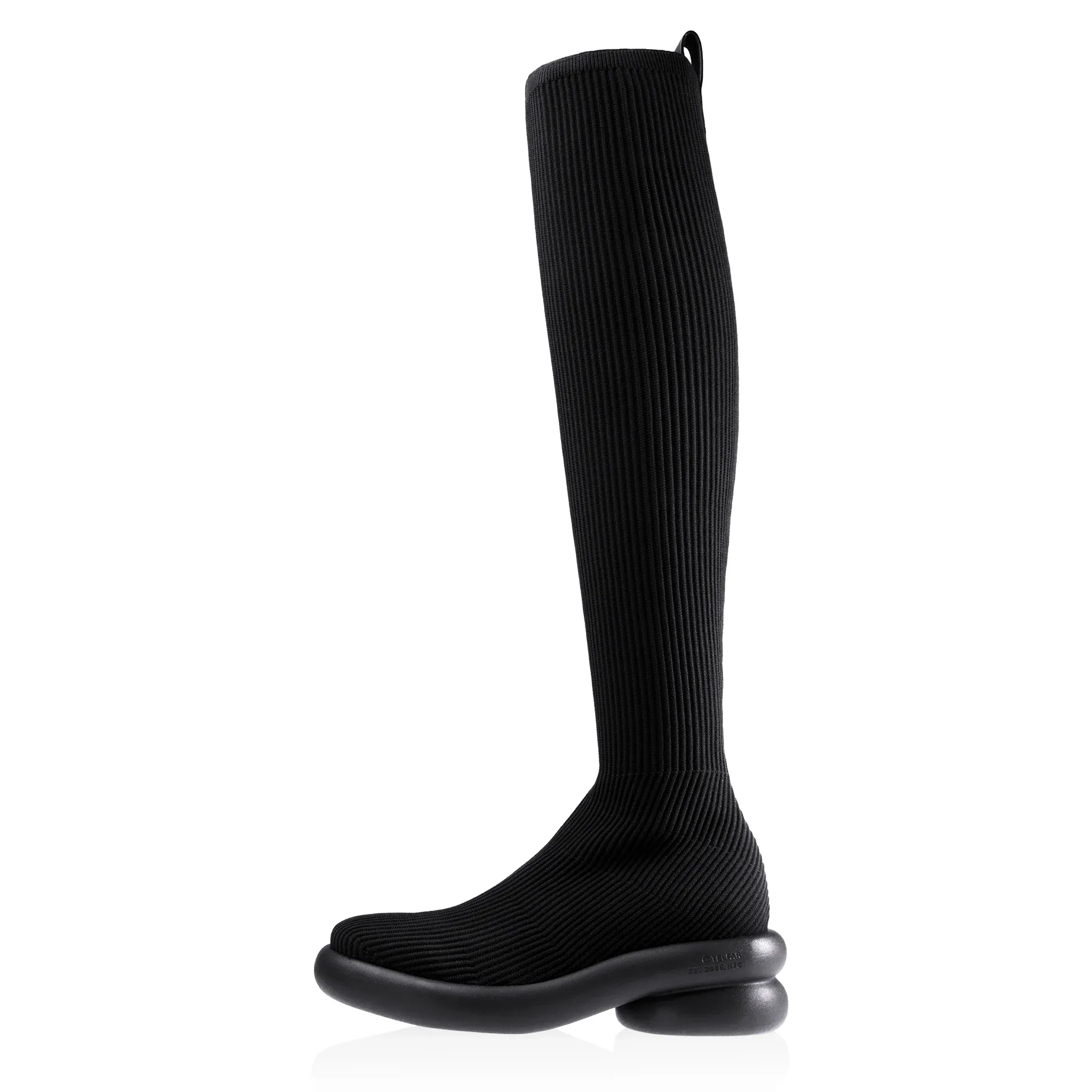 Tall Knit Modular Boot- Black