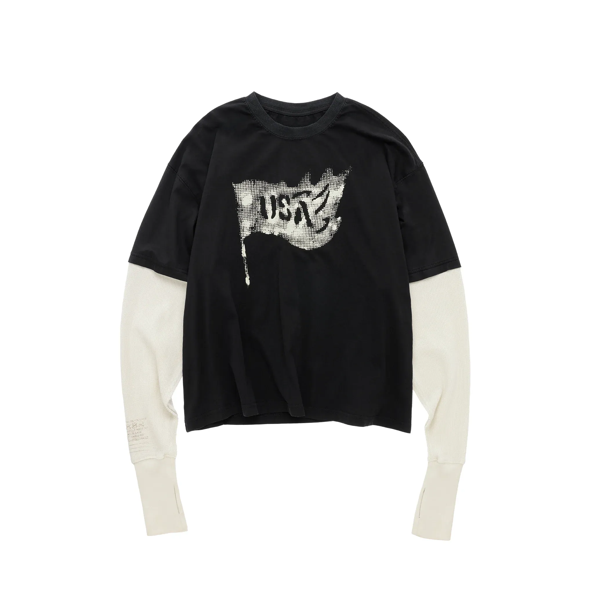 Burning Flag Thermal T-shirt